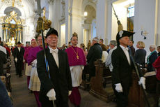 Abschlussvesper der Bischofskonferenz mit Austeilung des Bonifatiussegens (Foto: Karl-Franz Thiede)